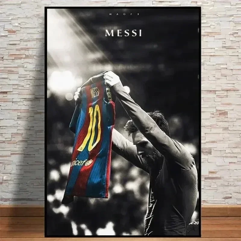 Vintage Collectible Posters - Lionel Messi Football Star Classic Vintage