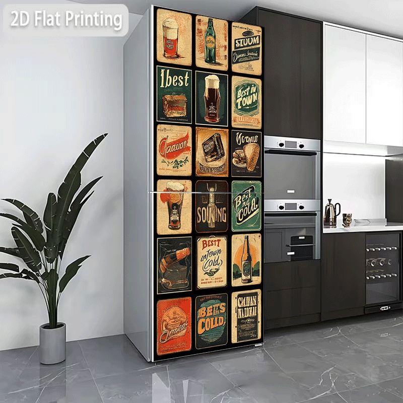 Vintage Collectible Posters - Refrigerator Sticker, Refrigerator and Dishwasher Sticker,