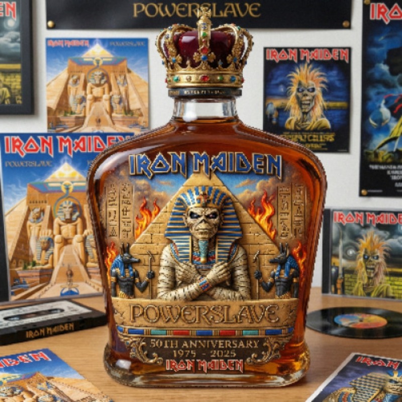 Vintage Collectible Bottles - Vintage Rock Themed Mummy Sculpture Liquor