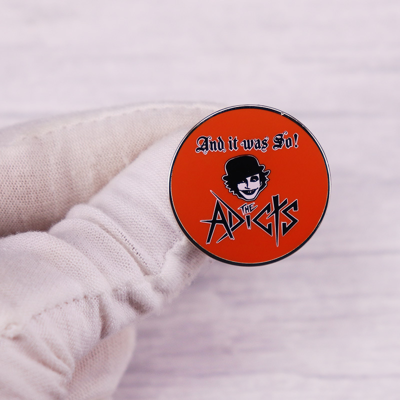 Collectible Vintage Brooches - The- Adicts Enamel Pin Vintage Rock