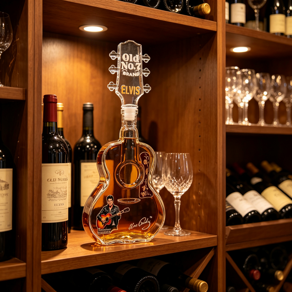 Elvis Presley Guitar Shaped Gl - Vintage Collectible Bottles 评论和价格