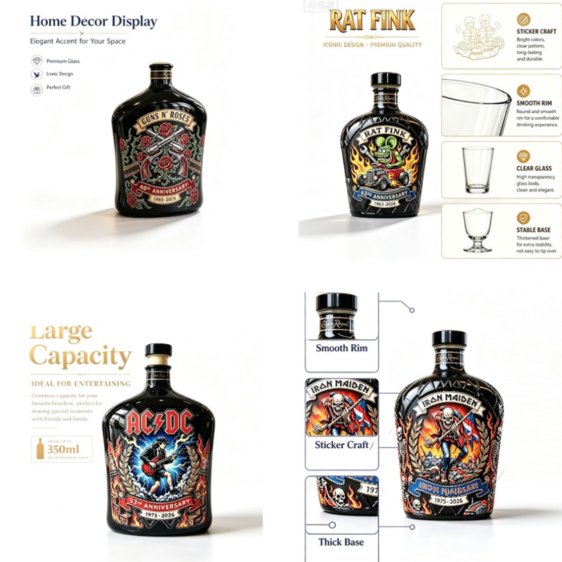 Rock  Pattern Whiskey Decanter - Vintage Collectible Bottles 评论和价格