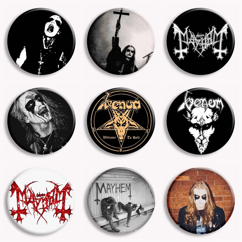Rock Mayhem Band Soft Button P - Collectible Vintage Brooches 评论和价格