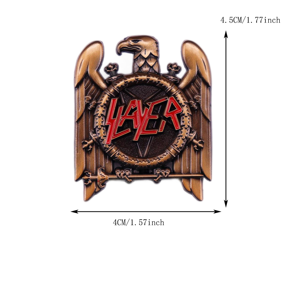 1pc Retro Heavy Metal Band Pop - Collectible Vintage Brooches 评论和价格