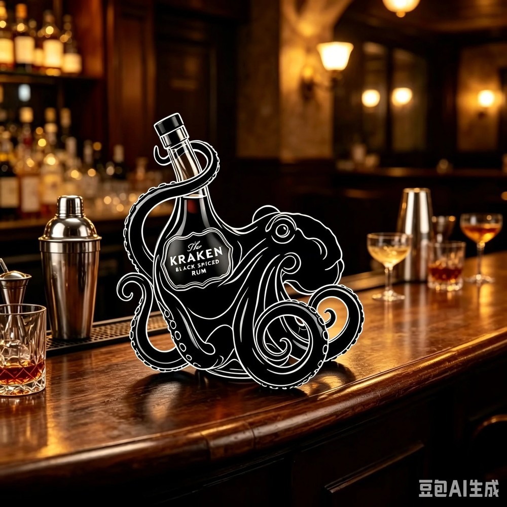 Vintage Kraken Octopus Rum Bot - Vintage Collectible Posters 评论和价格