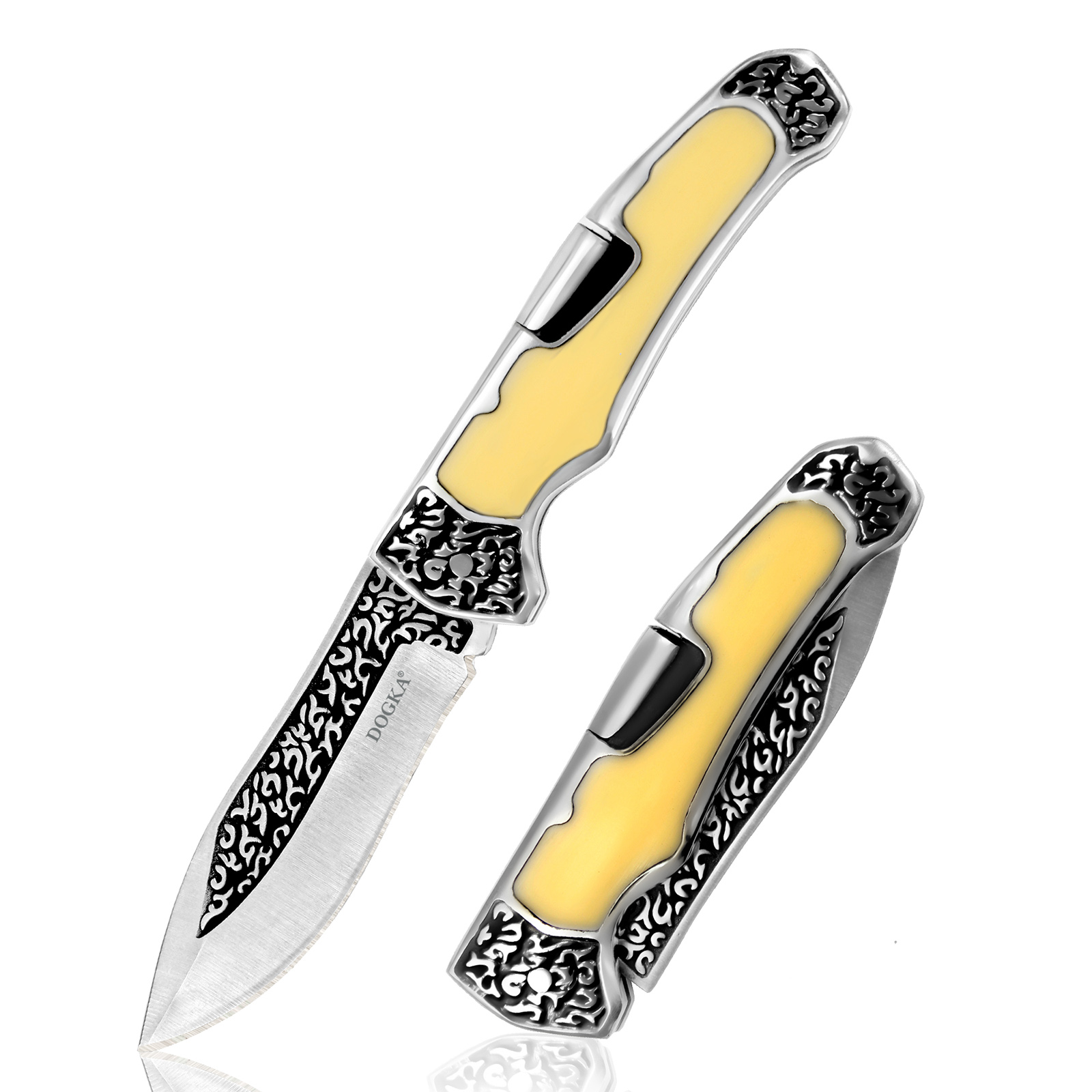 Vintage Engraved Folding Pocke - Vintage Collectible Pocket Knives 评论和价格