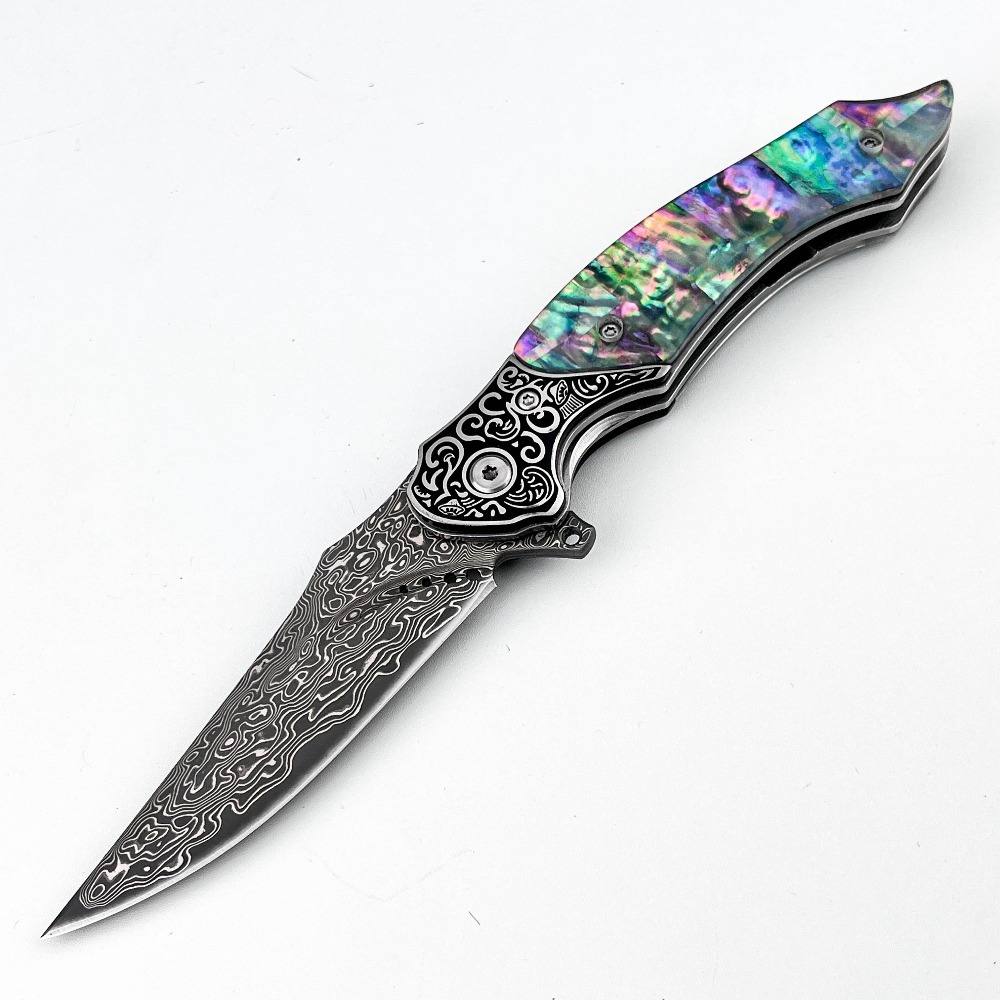 New Vintage Damascus Pattern B - Vintage Collectible Pocket Knives 评论和价格