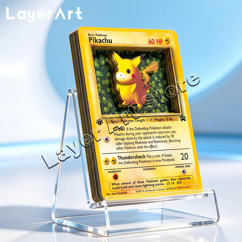3D Pokemon Layered Card Vintag - Vintage Pokemon Collectible 评论和价格
