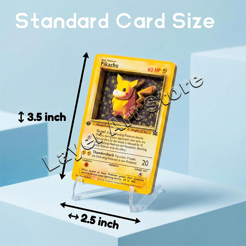 3D Pokemon Layered Card Vintag - Vintage Pokemon Collectible 评论和价格