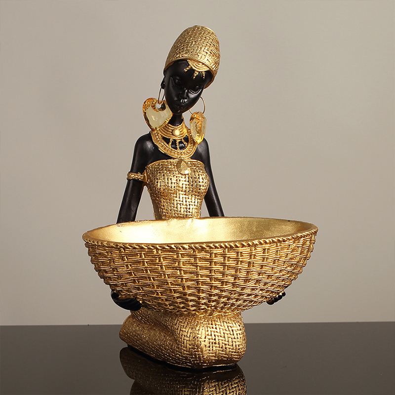 African Girl Holding A Plate S - Vintage Collectible Furniture 评论和价格