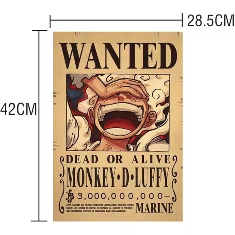 Anime One Piece Bounty Wanted  - Vintage Collectible Posters 评论和价格