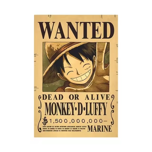 Anime One Piece Bounty Wanted  - Vintage Collectible Posters 评论和价格