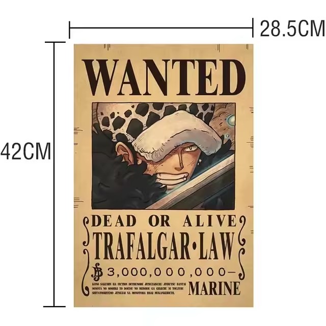 Anime One Piece Bounty Wanted  - Vintage Collectible Posters 评论和价格