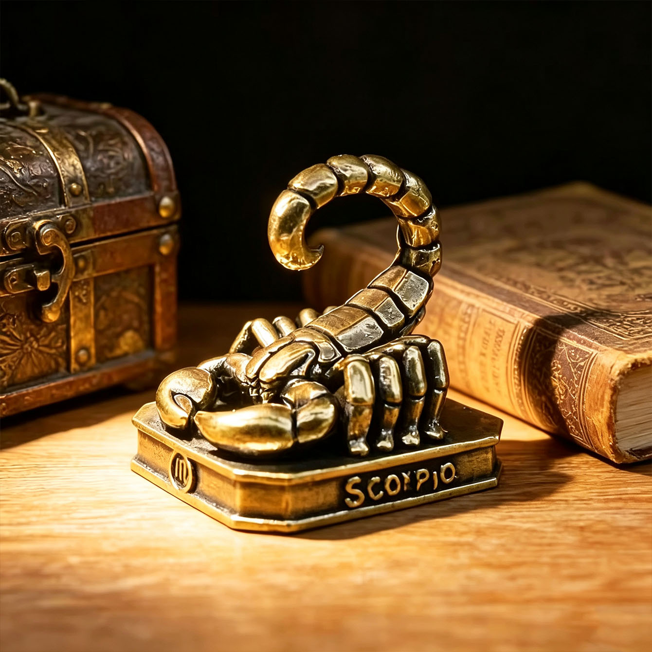 Handmade Brass Zodiac Ornament - Vintage Collectible Furniture 评论和价格