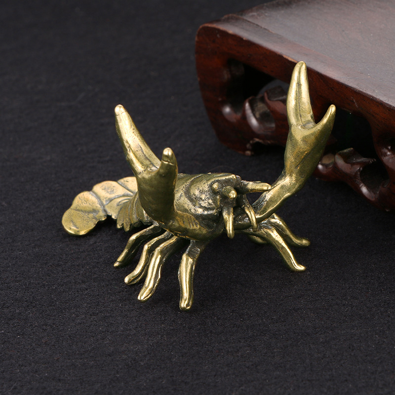 【F】Solid Brass Crayfish Orname - Vintage Collectible Furniture 评论和价格