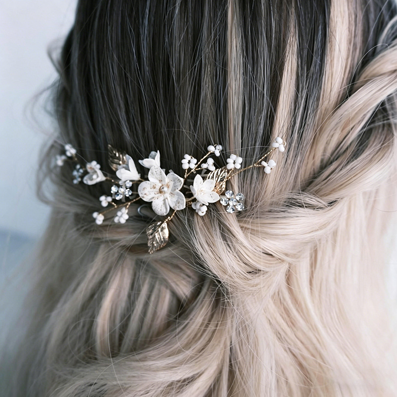 Bride Headpiece Hairpin Pearl  - Vintage Item 评论和价格