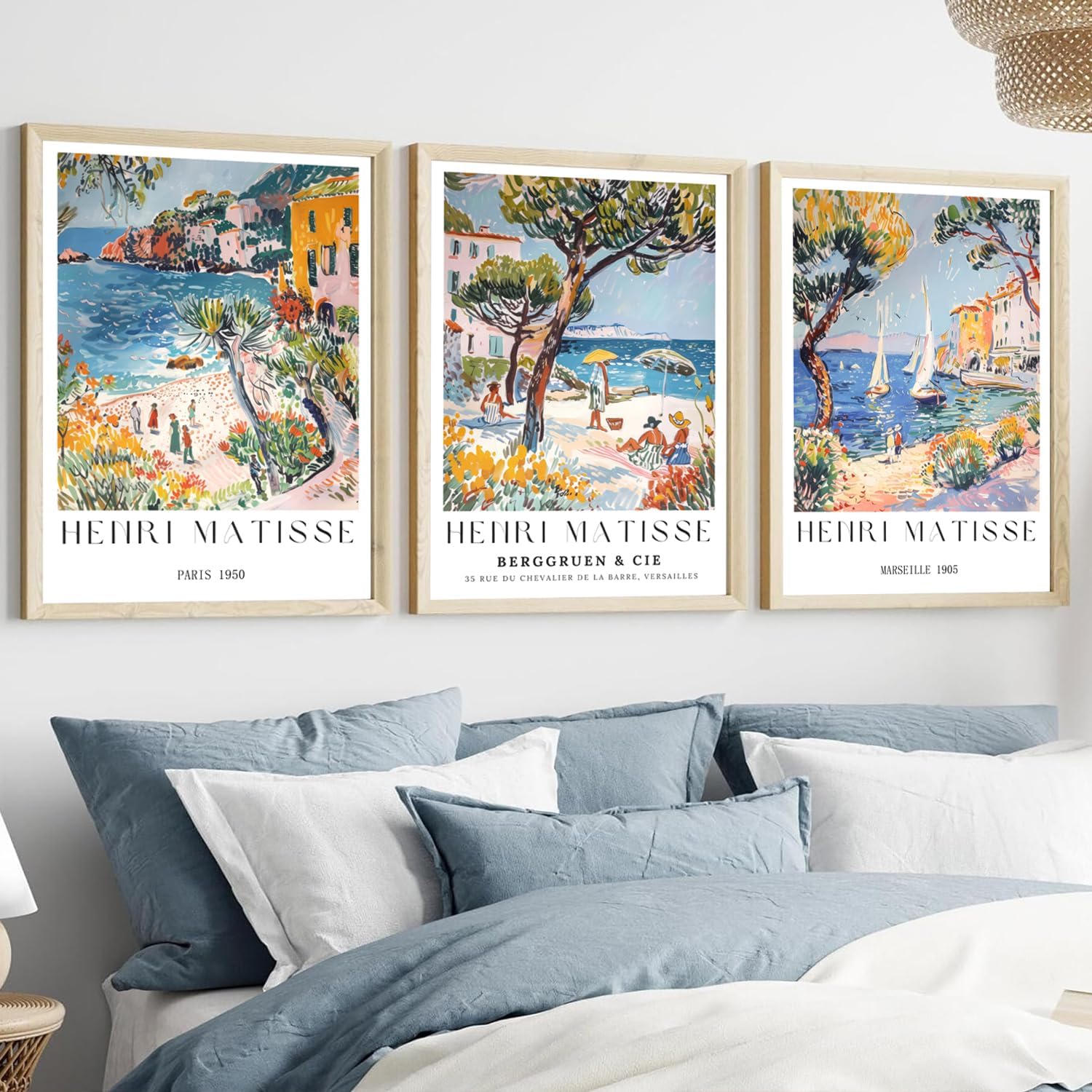 3 Pieces/Set of Vintage Beach  - Vintage Collectible Posters 评论和价格