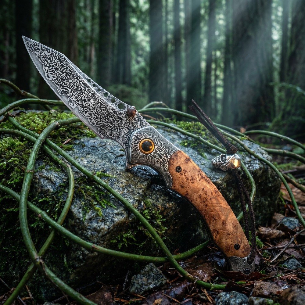 High Hardness Damascus Pattern - Vintage Collectible Pocket Knives 评论和价格
