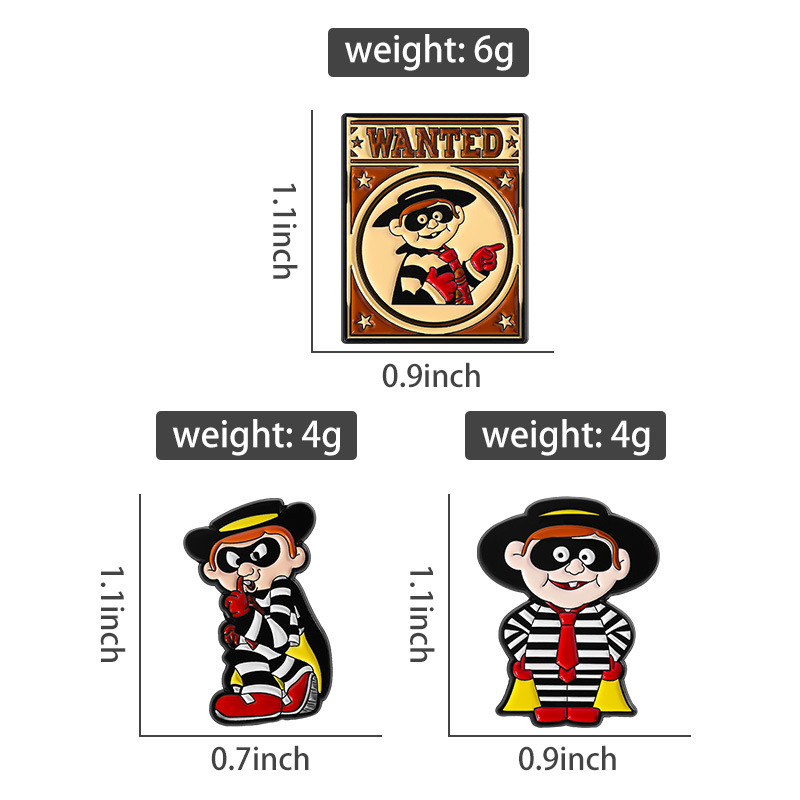 Vintage Hamburglar Enamel Pin  - Collectible Vintage Brooches 评论和价格